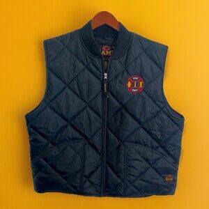 GAME WORKWEAR LTD Black Quilted Vest Fire Dept Sz XL